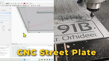 CNC Street Number Sign from Aluminum Composite Panel (Full Workflow)