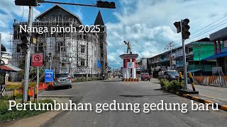 The atmosphere of Nanga Pinoh city is now lined with new buildings at the end of 2025