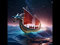 a dragon boat sailing in galaxy ocean #ai #appypie #video