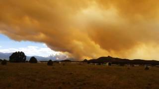 2016 07 10 Sangre de Cristo Mountain range wildfire in UHD 4K