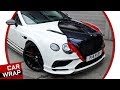 Bentley Continental Supersports wrapped Gloss Red and Metallic Black