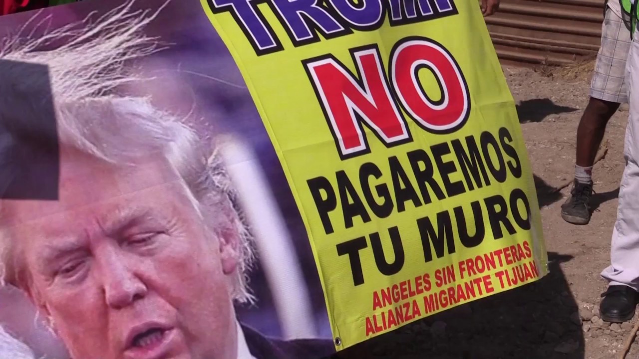 sansotei ramen Realizan protesta contra el nuevo muro de Trump