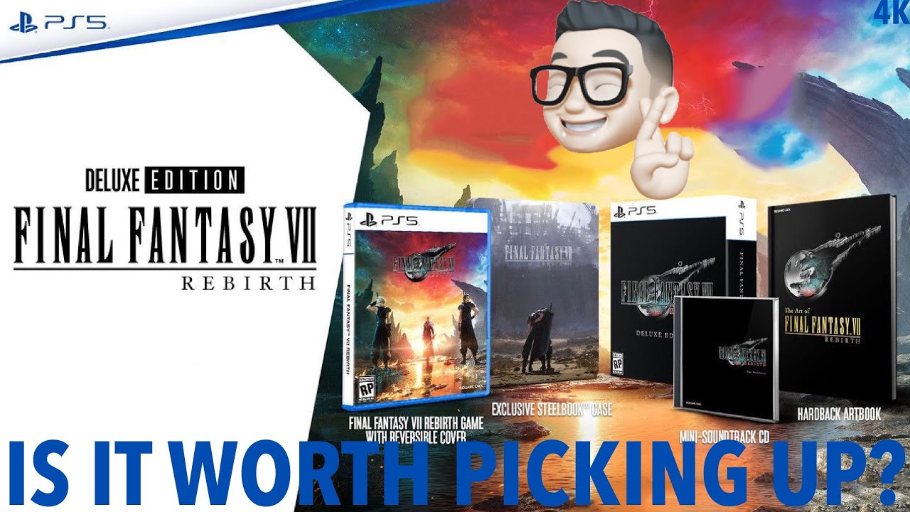 Final Fantasy 7 Rebirth Deluxe Edition #steelbook #unboxing and 