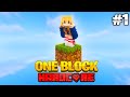 Minecraft One Block Skyblock, but it’s HARDCORE! #1