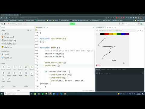 P5JS Paint App - Implementing an eraser