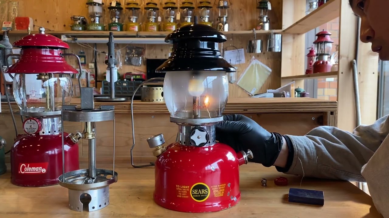 Apr.1964 SEARS 476.74550 点火動画 vintage lantern Ignition video