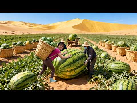 ¡Cosechando Sandías Gigantes Mutantes en el Bosque! Nadie Había Visto Algo Así 😱🌳🍉