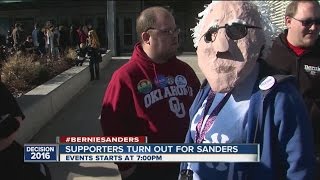 Supporters Turn Out For Sanders