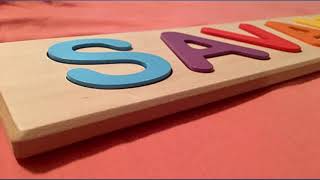 Fat Brain Toys Wooden Personalized Name Puzzle - Flat Rate up to 9 Letters Early review