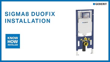Geberit Sigma8 Duofix inwall concealed cistern installation