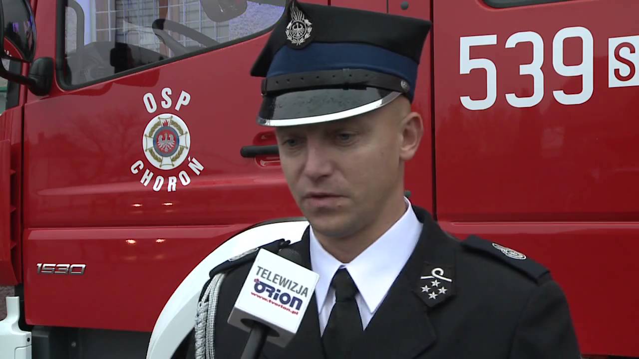 Przekazanie wozu bojowego dla osp Choron