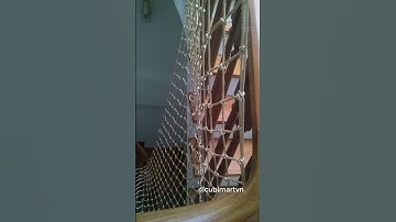 Lưới cầu thang, lưới an toàn cầu thang sợi dù loại tốt chắn cầu thang, giếng trời #luoicauthang