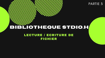 Lecture et écriture dans un fichier en c : fgetc, fgets, fputc et fputs.