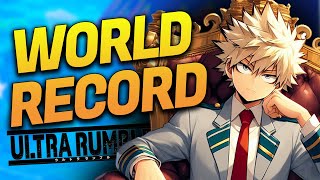 I Got The WORLD RECORD In My Hero Ultra Rumble