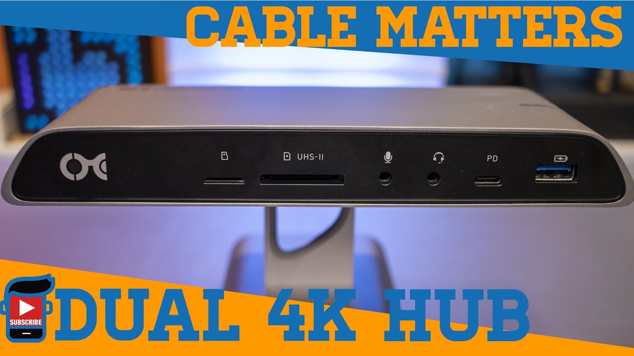 Cable Matters 4k Thunderbolt 3 Dual Monitor Docking Station - WOW! So Impressed!