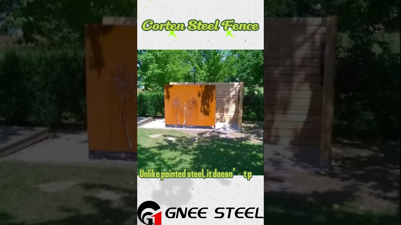 Corten Steel Fence Panels - Durable Weathering Metal Privacy Screens for Gardens