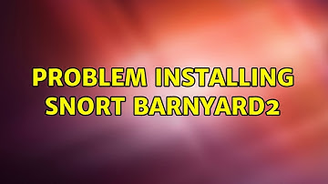Ubuntu: Problem installing snort barnyard2