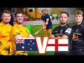 WHEN RUGBY MEETS CRICKET! Australia v England | The Ashes Challenge