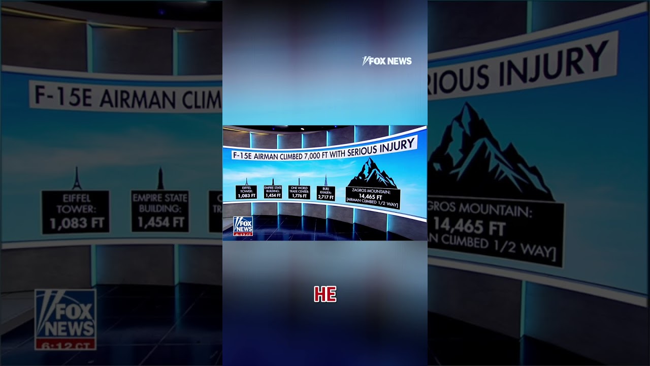 Injured airman scaled equivalent of 7 Eiffel Towers before rescue #shorts