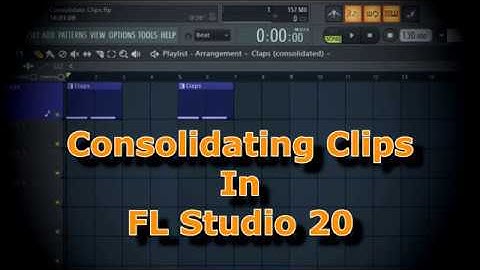 Consolidate Clips In FL Studio 20