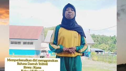 Memperkenalkan Diri menggunakan Bahasa Daerah Tolitoli (SD Negeri 4 Binontoan)