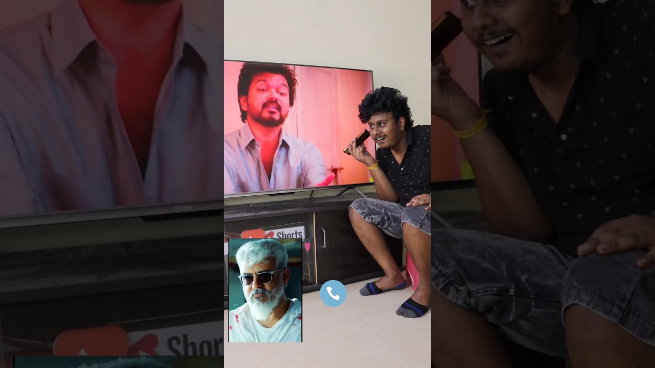Onelasttime thalapathy 🥹🔥✨ |Thala Ajith phone call with thalapathy| 