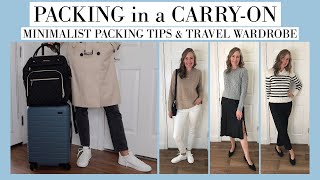 How to Pack for Europe with Only a Carry On | Minimalist Packing Tips | Chic Travel Capsule Wardrobe by Faith and Flour 14,337 views 5 months ago 14 minutes, 41 seconds