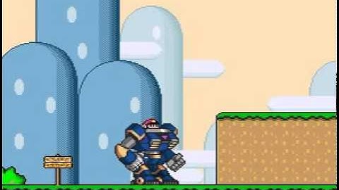 SMW custom sprite - MMX Ride Armor test