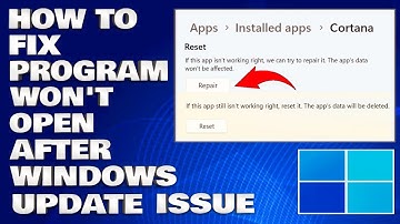 How To Fix Program Won
