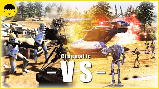 EPIC Jedi-Led Clone Troopers vs Battle Droids Star Wars Battle of NPC Wars Cinematic
