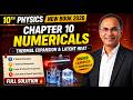 10th Class Physics Unit 10 Thermal Physics | Numericals and Examples