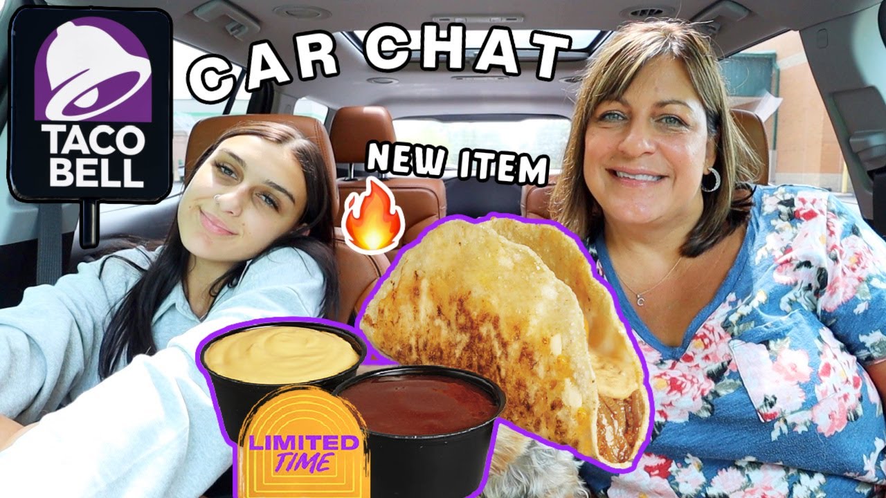 TACO BELL SHREDDED BEEF GRILLED CHEESE DIPPING TACO MUKBANG