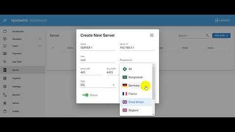 VpnSwitch Admin Panel