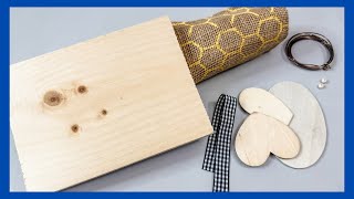 Bee Shelf Sitter DIY || Bee Decor DIY || Just 2 Craft