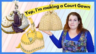 Im making the most ridiculous historical fashion ever   an English Regency Court Gown @LadyRebeccaFashions
