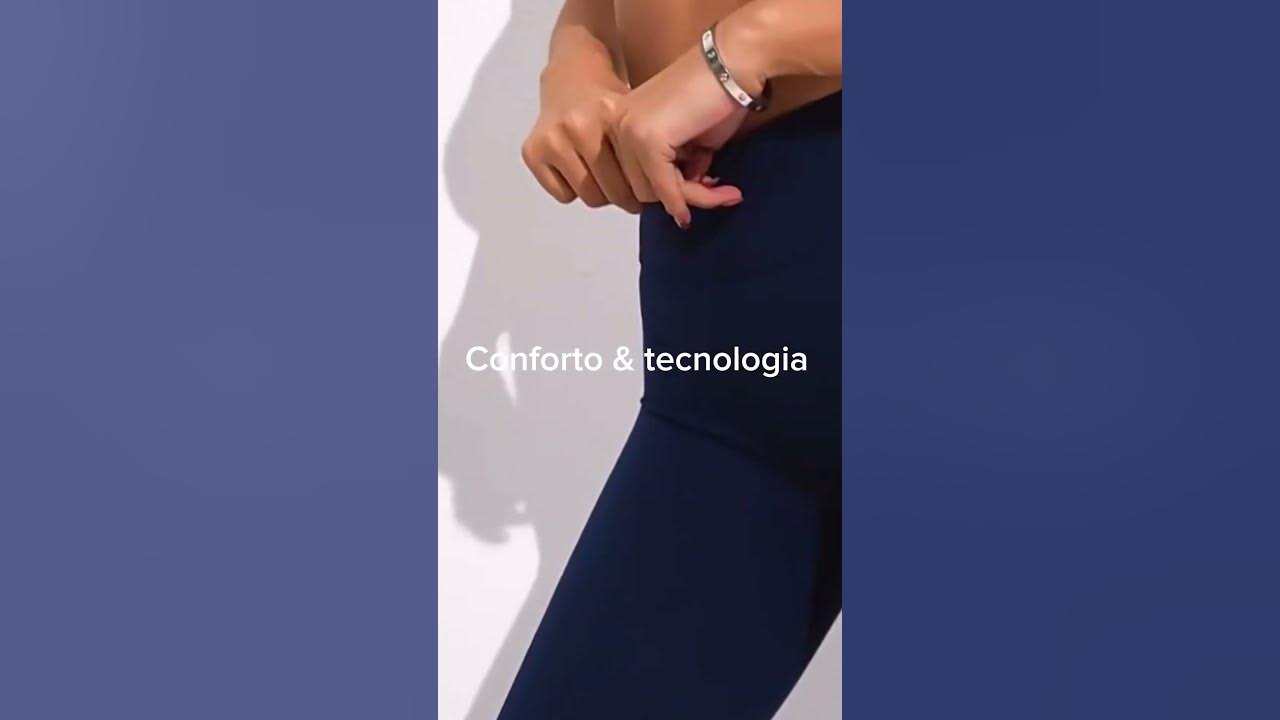 Legging Disfarça Celulite Poliamida Cós Alto Preto - Lamark fitness