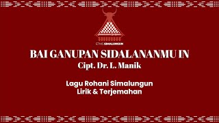 DODING HALELUYA NO.458 - BAI GANUPAN SIDALANANMU IN | LAGU ROHANI SIMALUNGUN | ETNIS SIMALUNGUN