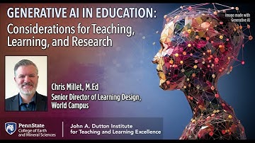 Generative AI in Education: Considerations for Teaching, Learning, and Research