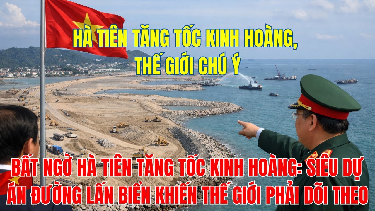 BẤT NGỜ HÀ TIÊN TĂNG TỐC KINH HOÀNG: SIÊU DỰ ÁN ĐƯỜNG LẤN BIỂN KHIẾN THẾ GIỚI PHẢI DÕI THEO