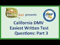 EASY California DMV Permit Test🍀 100 Easiest DMV Questions Ranked #60 - #41🍀 DMV Green Series Part 3