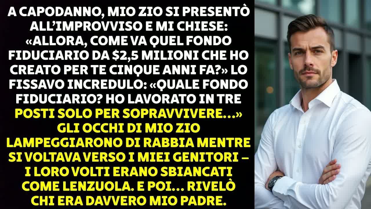 A CAPODANNO, MIO ZIO HA CHIESTO DEL MIO FONDO FIDUCIARIO DA 2,5 MILIONI