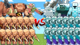 PIGLIN ARMY vs FROZEN ARMY in Mob Battle