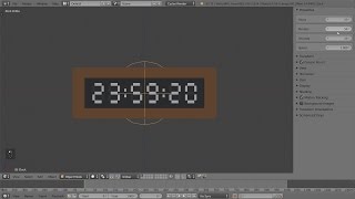 Mastering Drivers in Blender - Part 9: Digital Clock screenshot 5