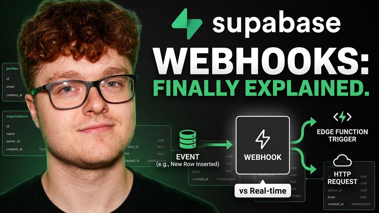 how to receive webhooks with supabase edge functions |... Supabase Webhooks Finally Explained - YouTube