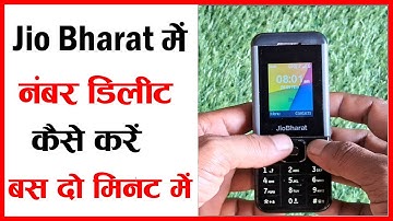 Jio bharat me number kaise delete kare | jio bharat phone me number delete kaise kare