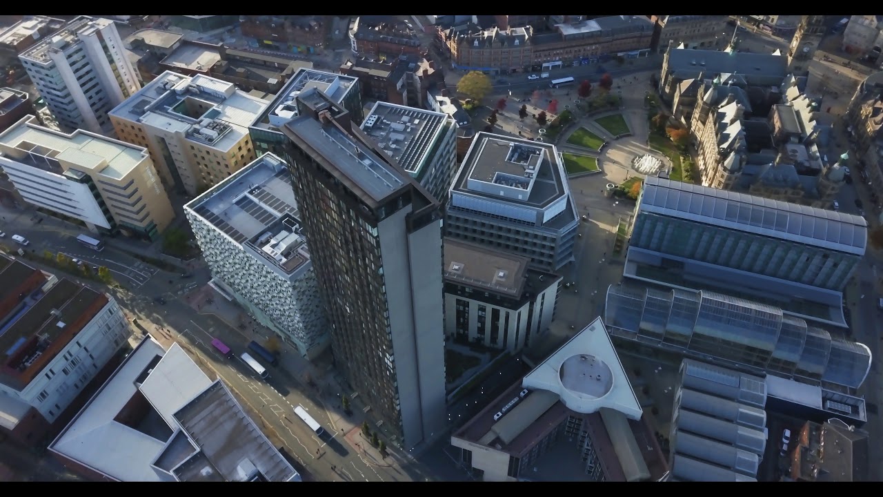 St Paul's Tower: A Stunning Drone Tour of Sheffield's Iconic Landmark - 4K