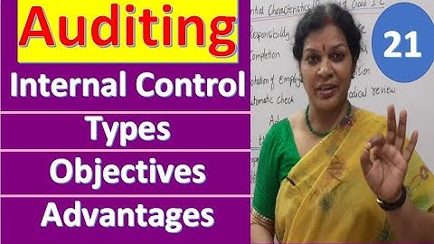 21. "Internal Control Detailed Explanation" from Auditing Subject