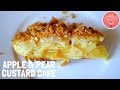 UNREAL CUSTARD APPLE & PEAR CAKE RECIPE | Incredibly Creamy Cake