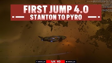 First Jump from Stanton to Pyro in Star Citizen 4.0 🔥🚀