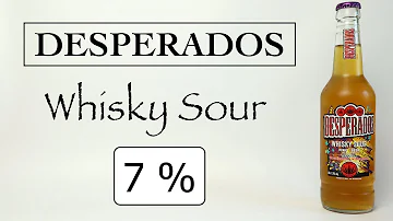 Desperados Whisky Sour - Tequila flavoured beer with Whisky and Wild lemon.